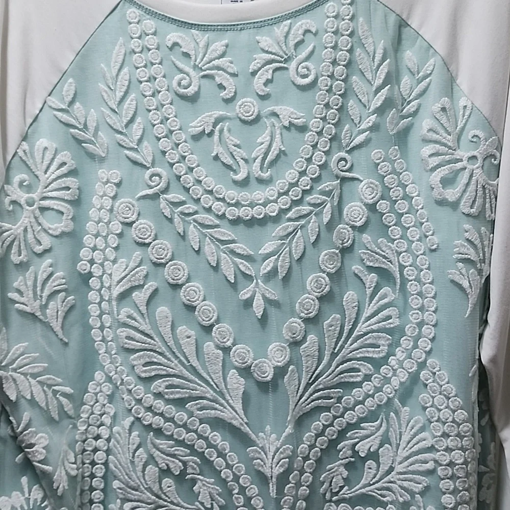 Ruby Rd L/S Embroidered Blouse - Picture 3 of 4